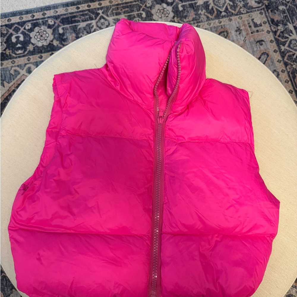 Vibrant Pink Puffer Vest